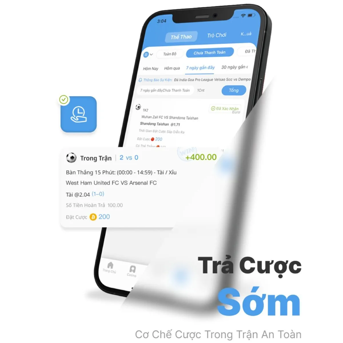 trả cược sớm